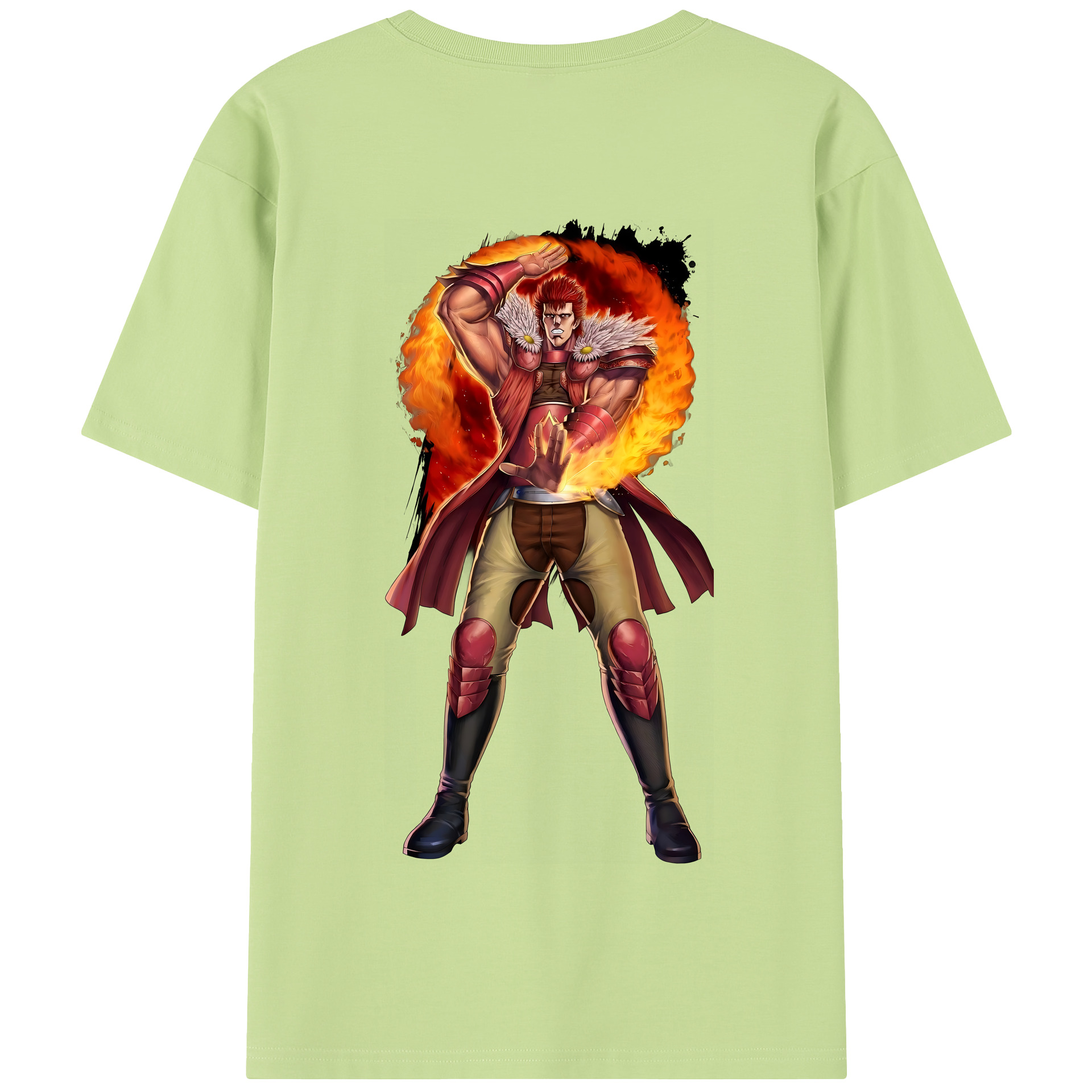 （画像用） 北斗の拳 Fist of the North Star 綿100％半袖Tシャツ（背面プリント）